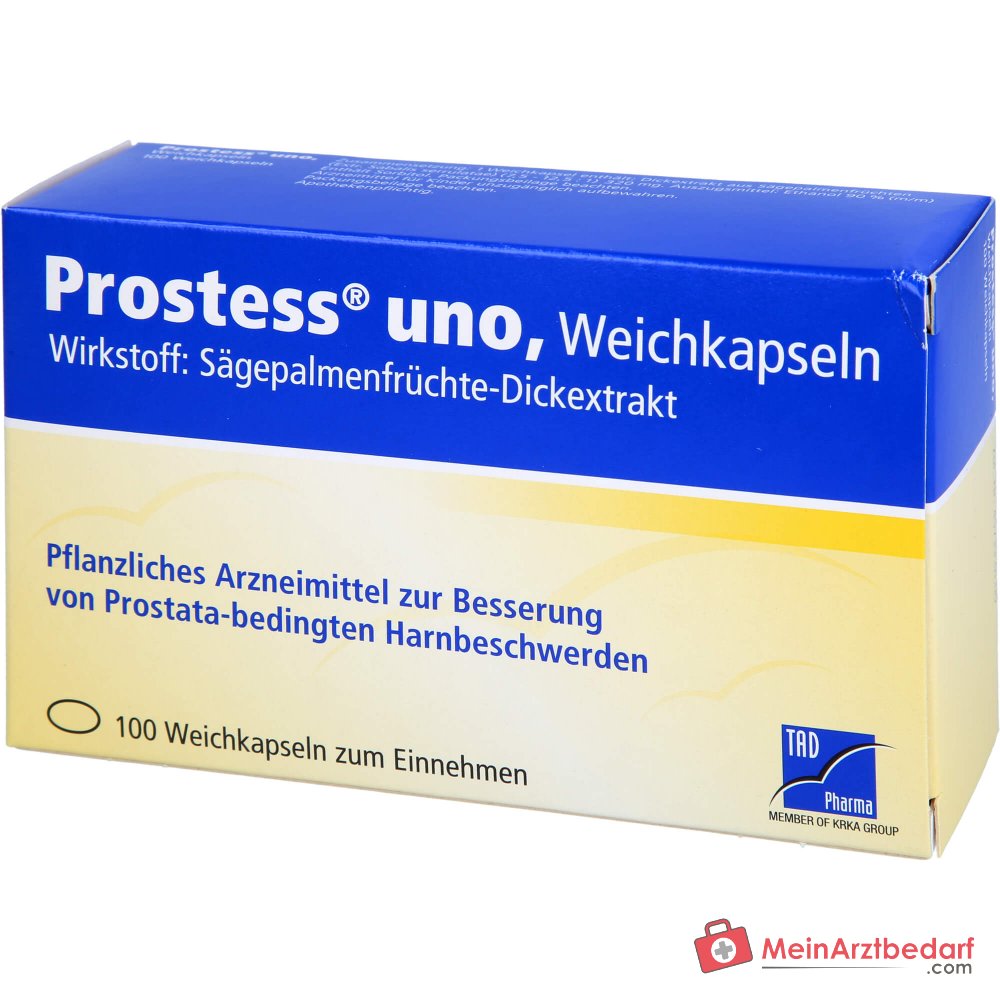 TAD Pharma Prostess uno Sägepalmenfrüchte-Dickextrakt Weichkapseln, 100 St.