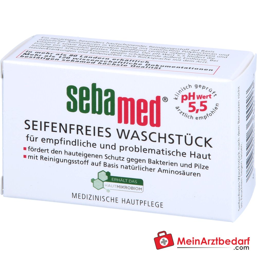 sebamed Seifenfreies Waschstück, 50 g.