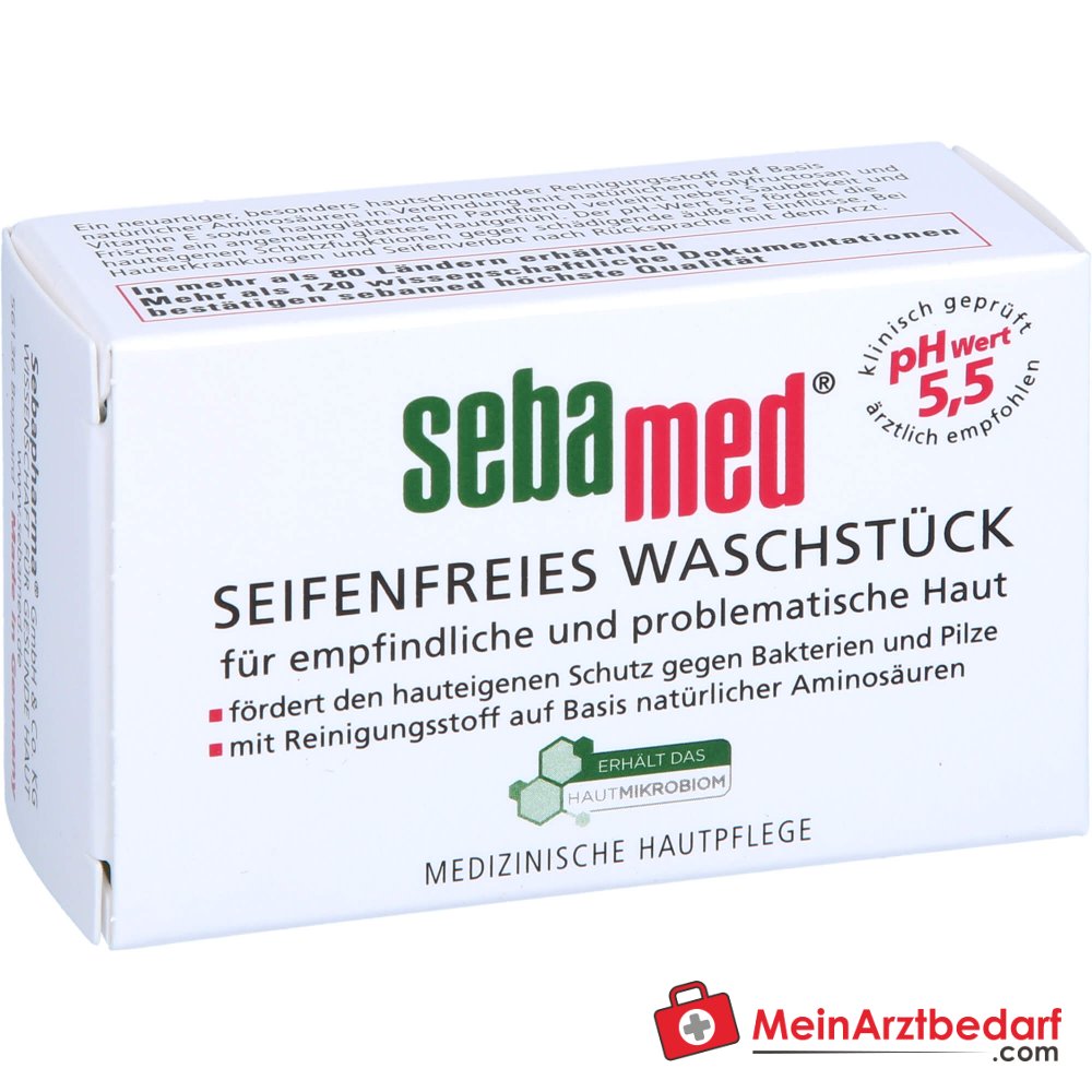 sebamed Seifenfreies Waschstück, 50 g.