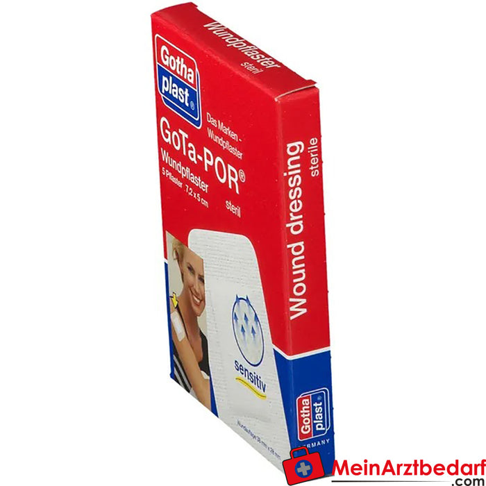 GoTa-POR® wound plasters sterile 5 cm x 7.2 cm, 5 pcs.