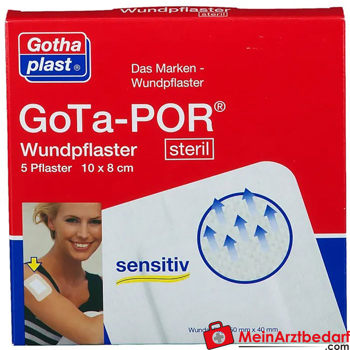 GoTa-POR® steril (hypoallergen) 8 cm x 10 cm, 5 St.