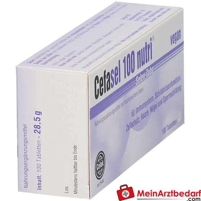 Cefasel 100 nutri® Selénio Tabs, 100 unid.