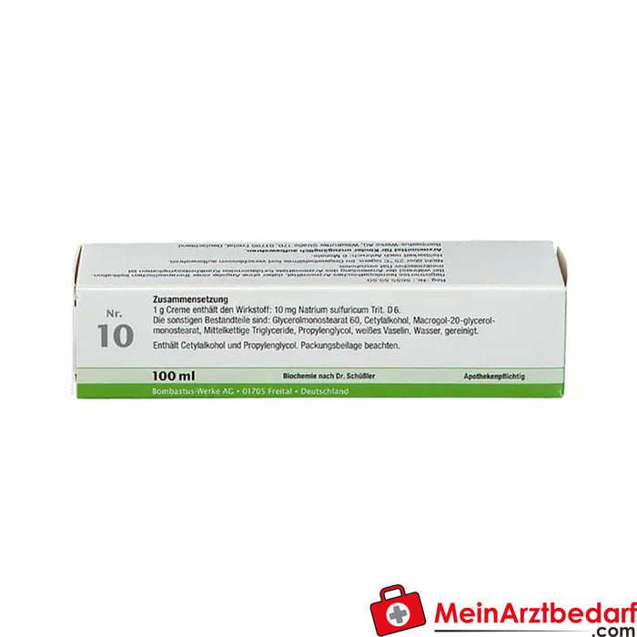 Bombastus Biochemistry 10 Natrium sulfuricum D 6 Cream