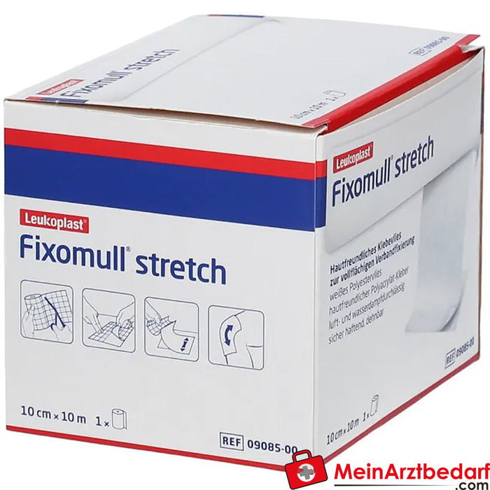 Fixomull® stretch 10 cm x 10 m, 1 unidade.