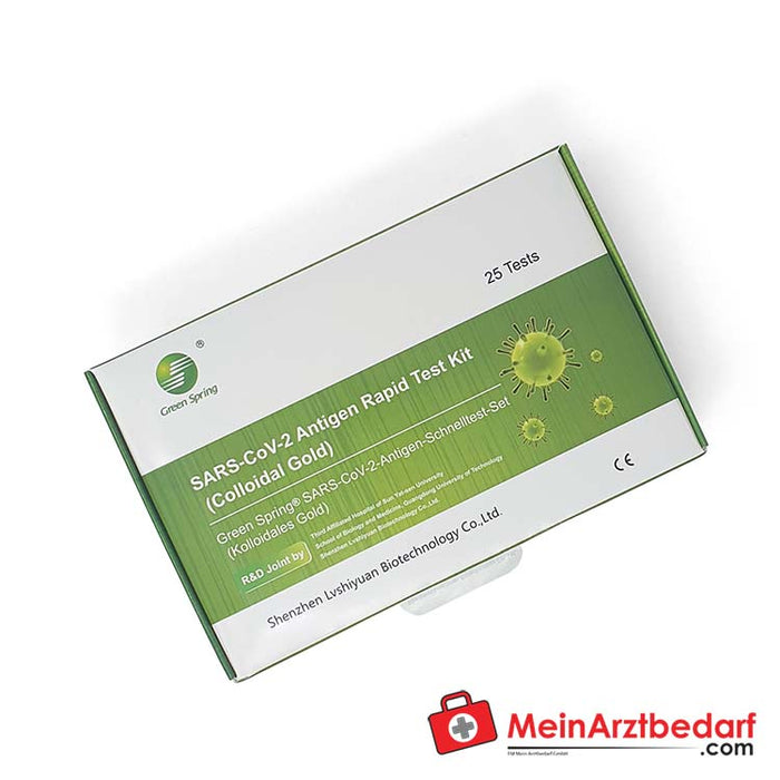 Green Spring® 4'ü 1 arada COVID-19 antijen hızlı testi, 25 adet.