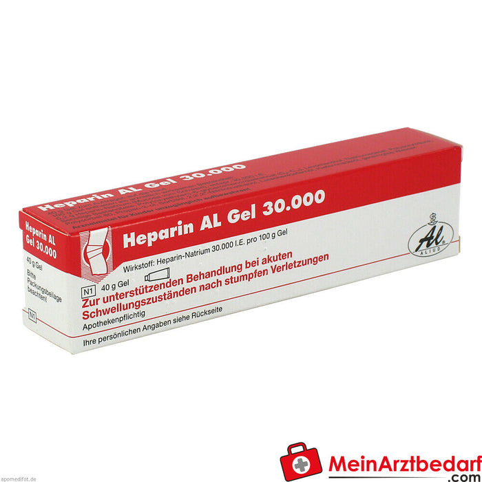 Heparine AL Gel 30.000|voor kneuzingen of hematomen