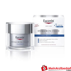 Eucerin® Hyaluron-Filler Nachtpflege – Glättet Falten, 50ml.