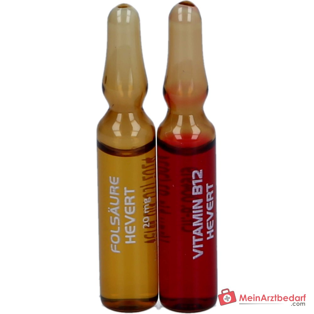 Hevert Vitamine B12 plus acide folique ampoules Hevert, 2x10x2 ml