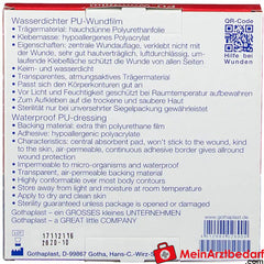 GoTa-POR® PU-Wundfilm steril 10 cm x 6 cm, 5 St..