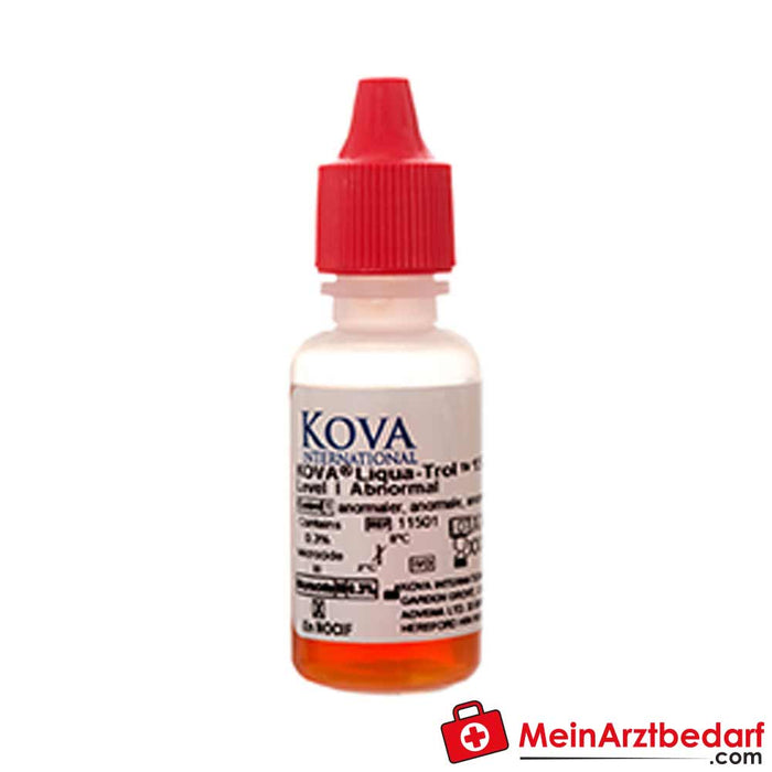 KOVA Liqua-Trol I + II (6x15 ml) - idrar analizlerini kontrol etmek için