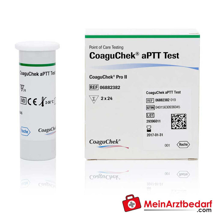 Test CoaguChek PT et aPTT, bandelettes de test pour CoaguChek Pro II