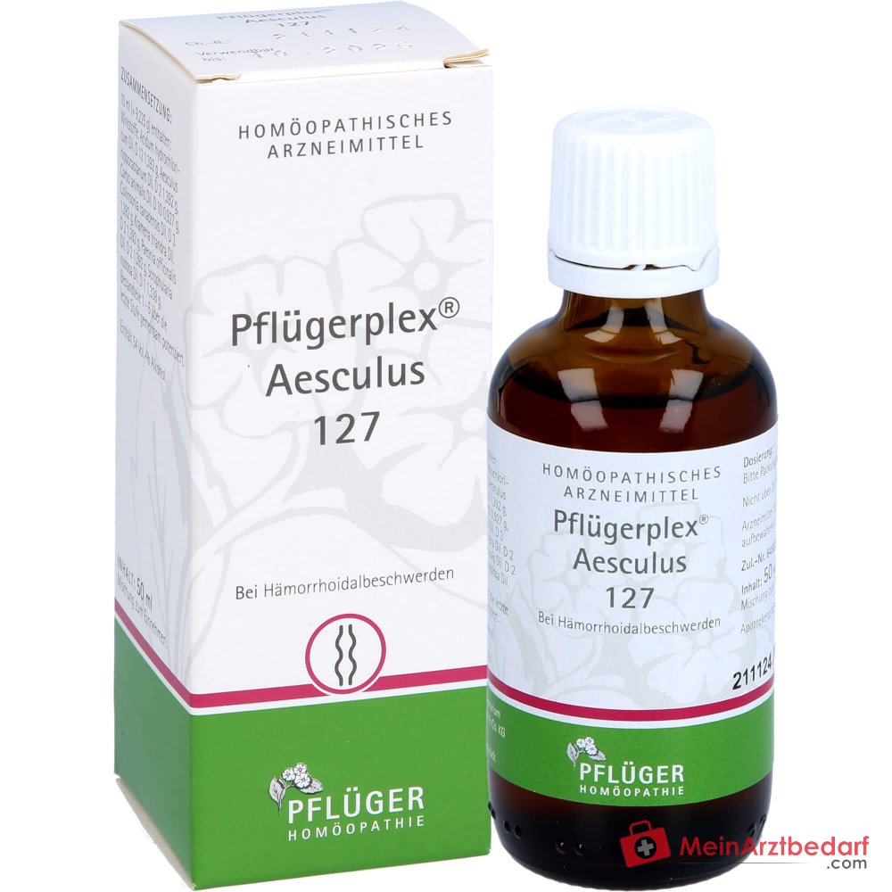 Pflügerplex Aesculus 127 homeopathisch geneesmiddel Aesculus hippocastanum, Carbo animalis, Scrophularia nodosa