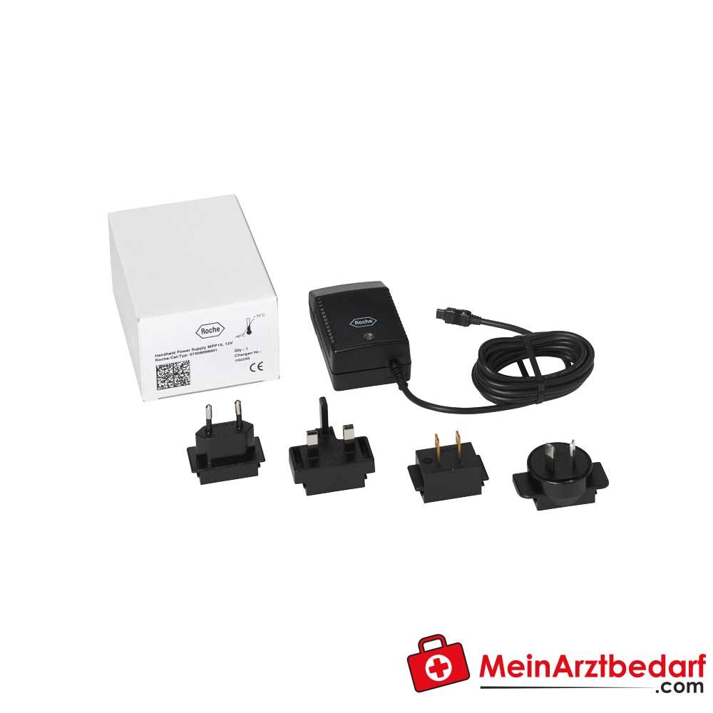 CoaguChek Netzgerät für XS Plus/Pro, Pro II und cobas h 232, 100-240 V.