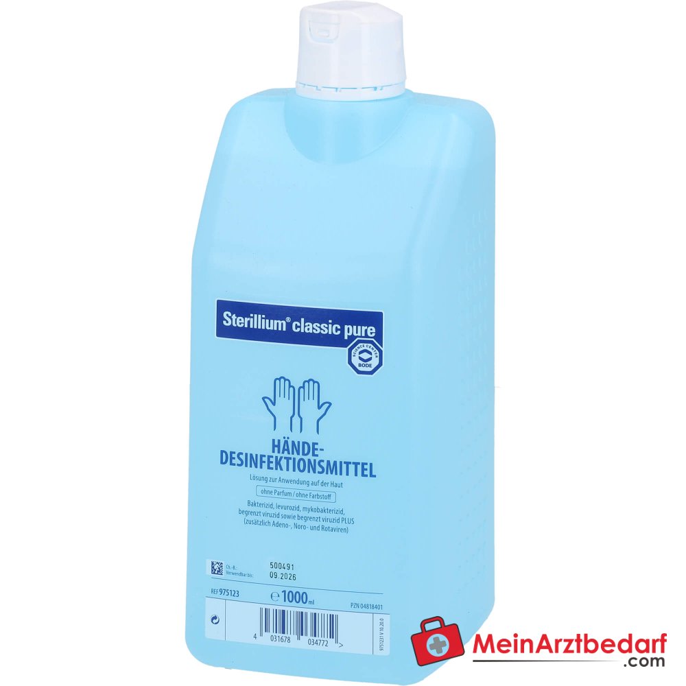 Sterillium classic pure Händedesinfektion Lösung, 1000 ml.