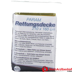 PARAM Rettungsdecke 160 x 210 cm, 1 St..