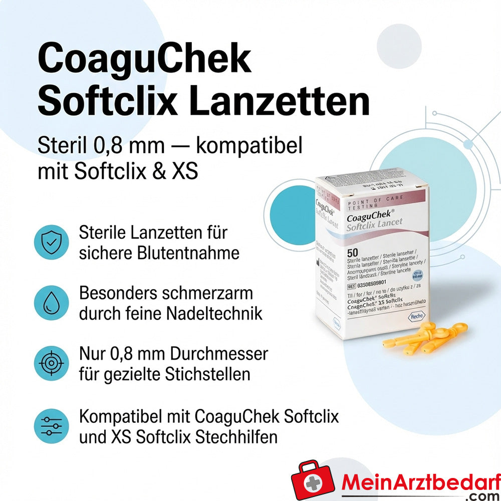 Lancette CoaguChek Softclix, 50 pezzi