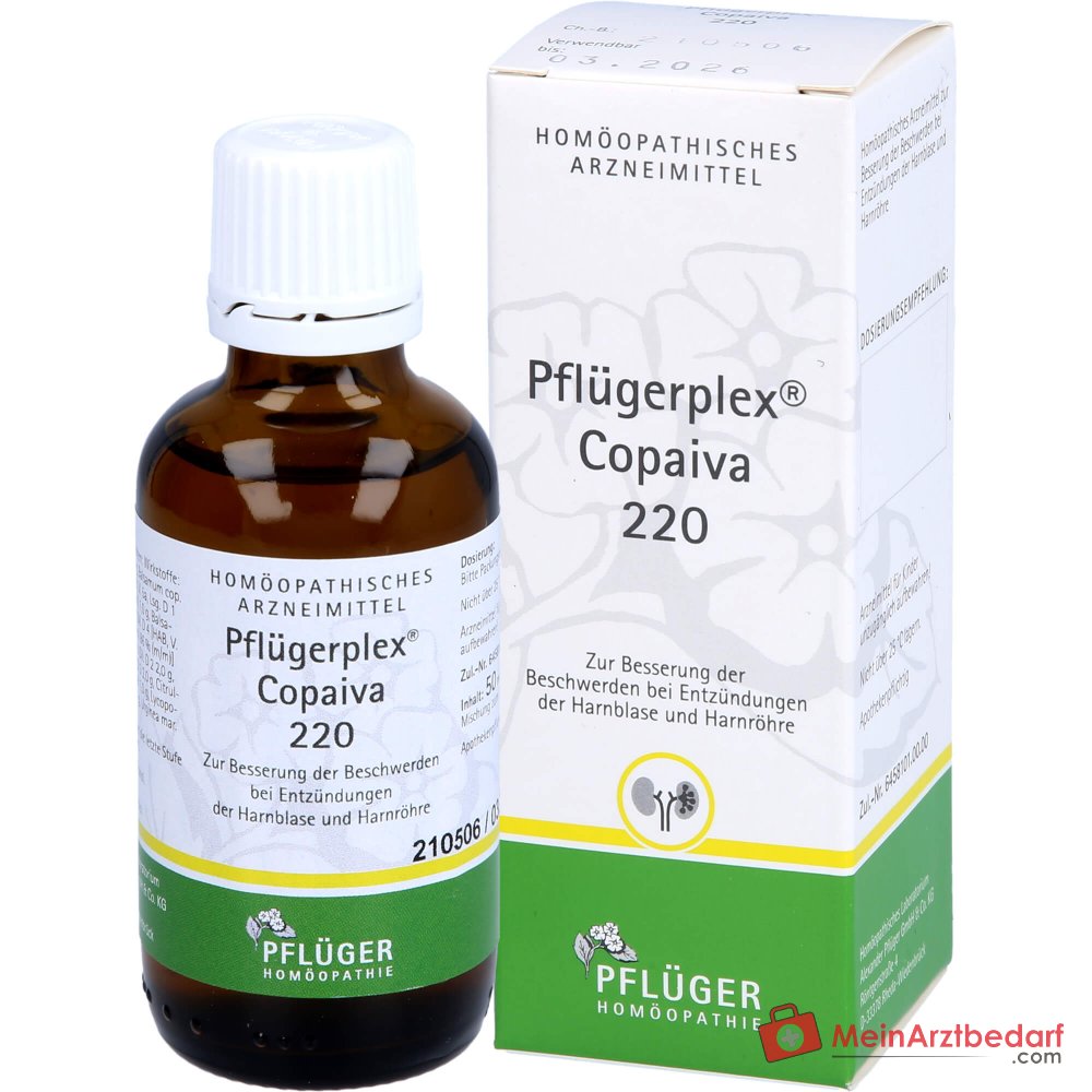 Pflügerplex Copaiva 220 Tropfen homöopathisches Arzneimittel mit Apis mellifica und Lycopodium clavatum