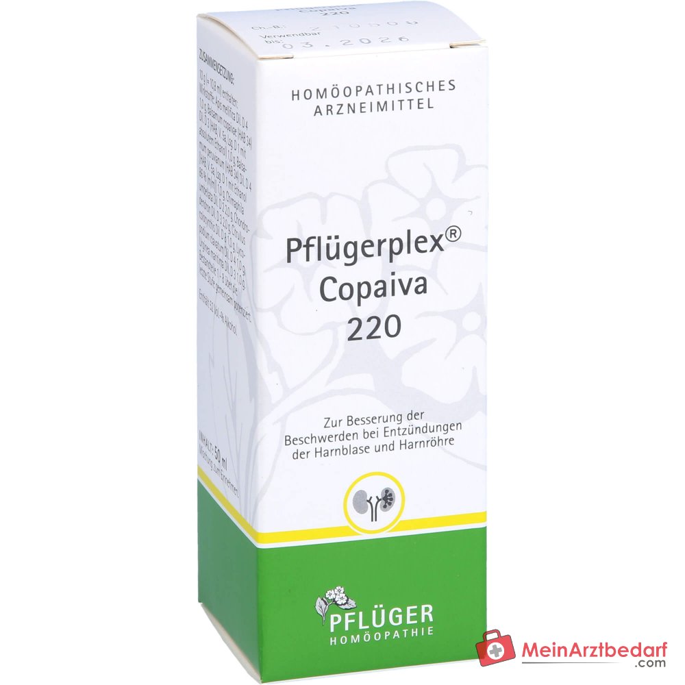 Pflügerplex Copaiva 220 Tropfen homöopathisches Arzneimittel mit Apis mellifica und Lycopodium clavatum