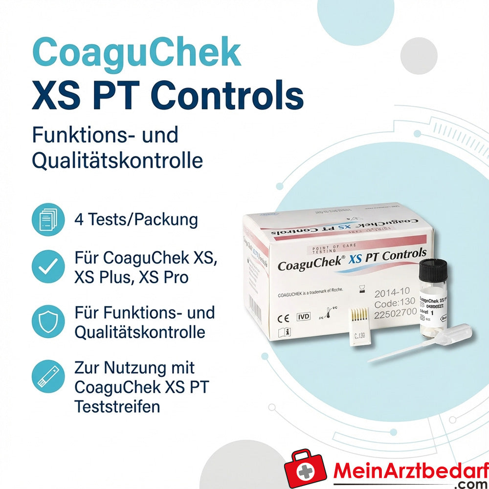 CoaguChek XS PT Controls, 4 x 1 ml