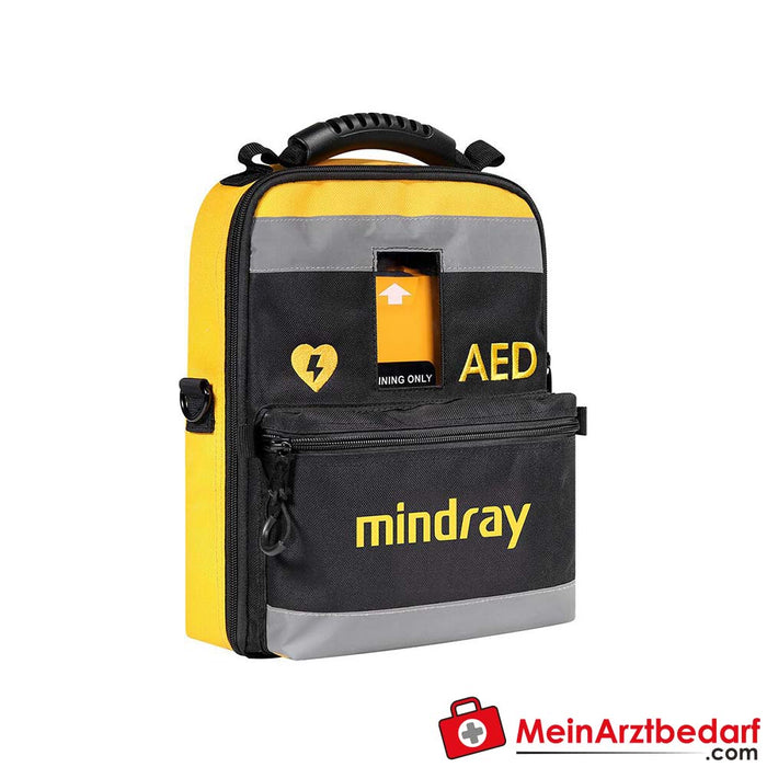 Sac de transport pour défibrillateur Mindray C1 nylon, gris/jaune