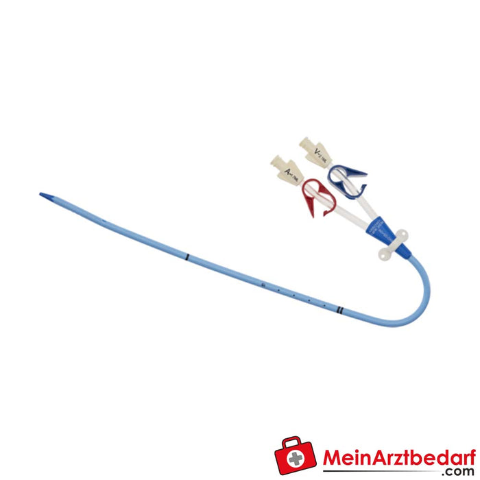 Arrowg+ard Blue® dual lumen haemodialysis curved catheter for high volume infusions