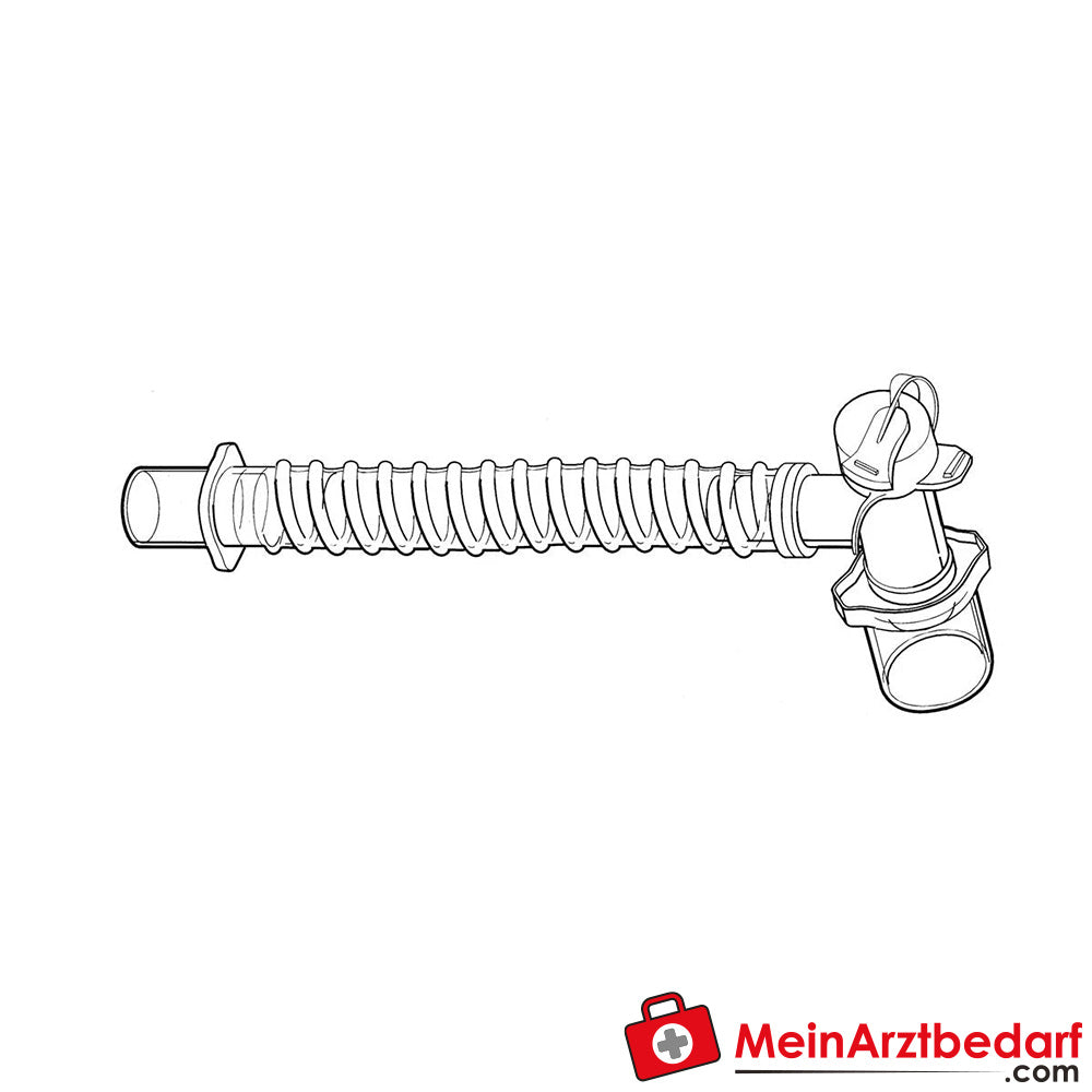 DAR Tubusverlängerungen PVC, mit rechtwinkligem Drehkonnektor.