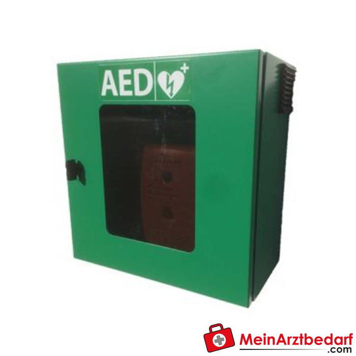 Armoire murale SmartCase AED version étendue (acier inoxydable)