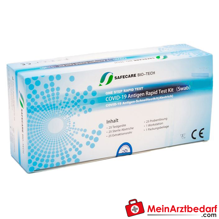 Safecare Bio-Tech Covid-19 antigen test rapido, 25 pezzi