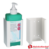 B. Braun Edelstahl-Wandhalterung für 500-ml-Desinfektionsflaschen.
