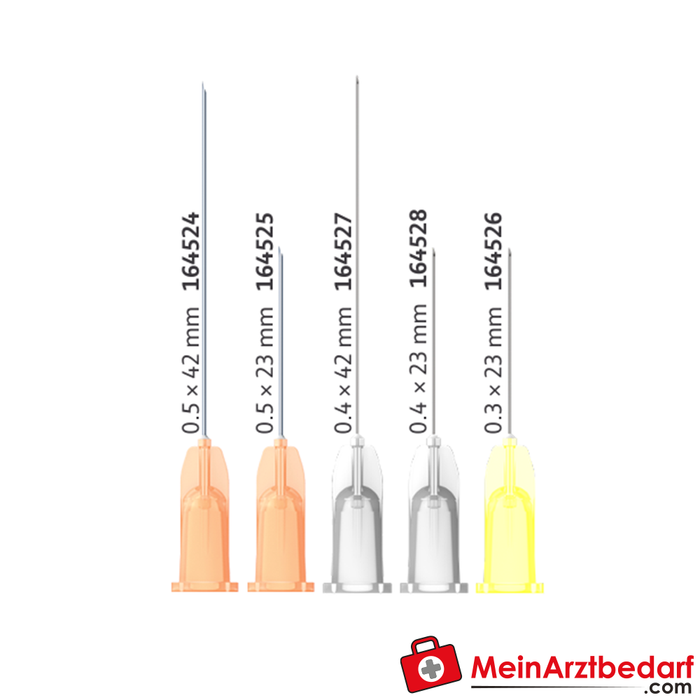 Transcodent Agujas de inyección dental Luer/Luer-Lock, 100 piezas