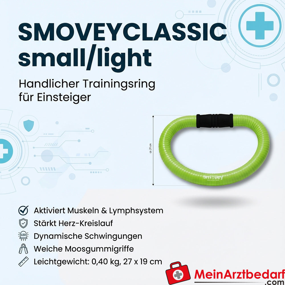 smovey CLASSIC Small/Light Trainingsring Paar 27 x 19 cm, 0,40 kg je Ring