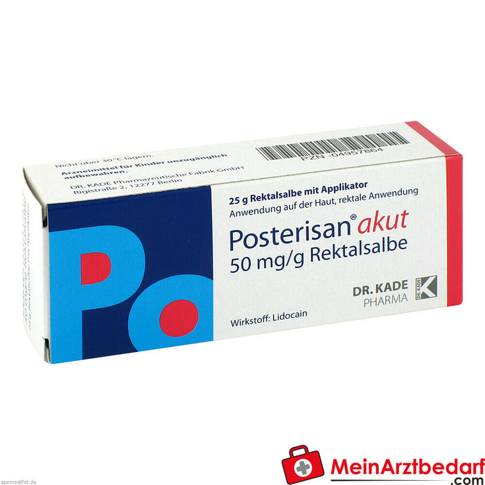 Posterisan acute 50mg/g rectal ointment