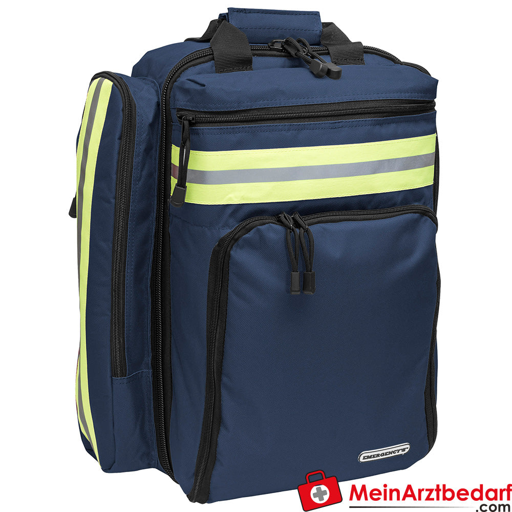 Elite Bags SUPPORTER Notfallrucksack 29 L mit gepolstertem AED-Fach, wasserabweisend, atmungsaktives Tragesystem, rot