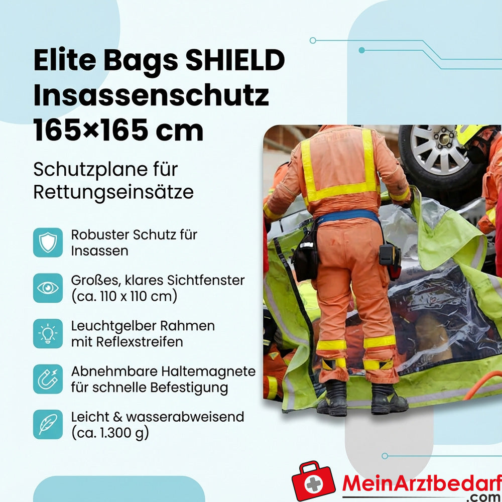 Elite Bags SHIELD protezione occupanti 165×165 cm poliestere/PVC giallo/trasparente