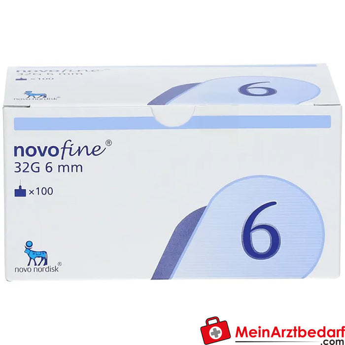 NovoFine® 6mm 32g TIP etw hypodermic needles, 100 pcs.