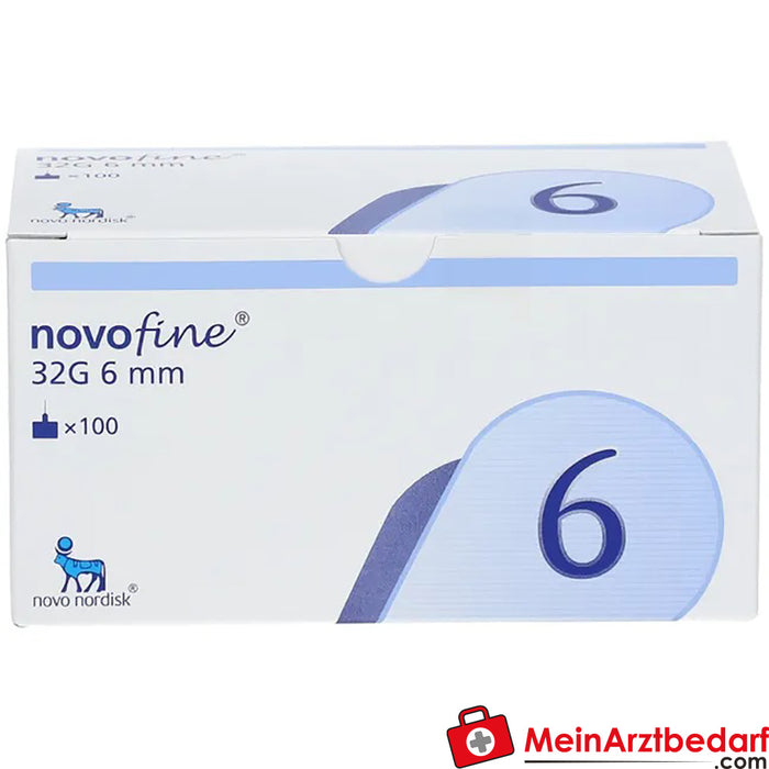 NovoFine® 6mm 32g TIP etw Aiguilles pour injection, 100 pièces