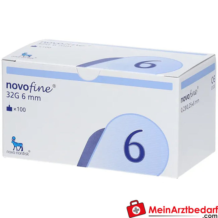 NovoFine® 6mm 32g TIP etw Aiguilles pour injection, 100 pièces