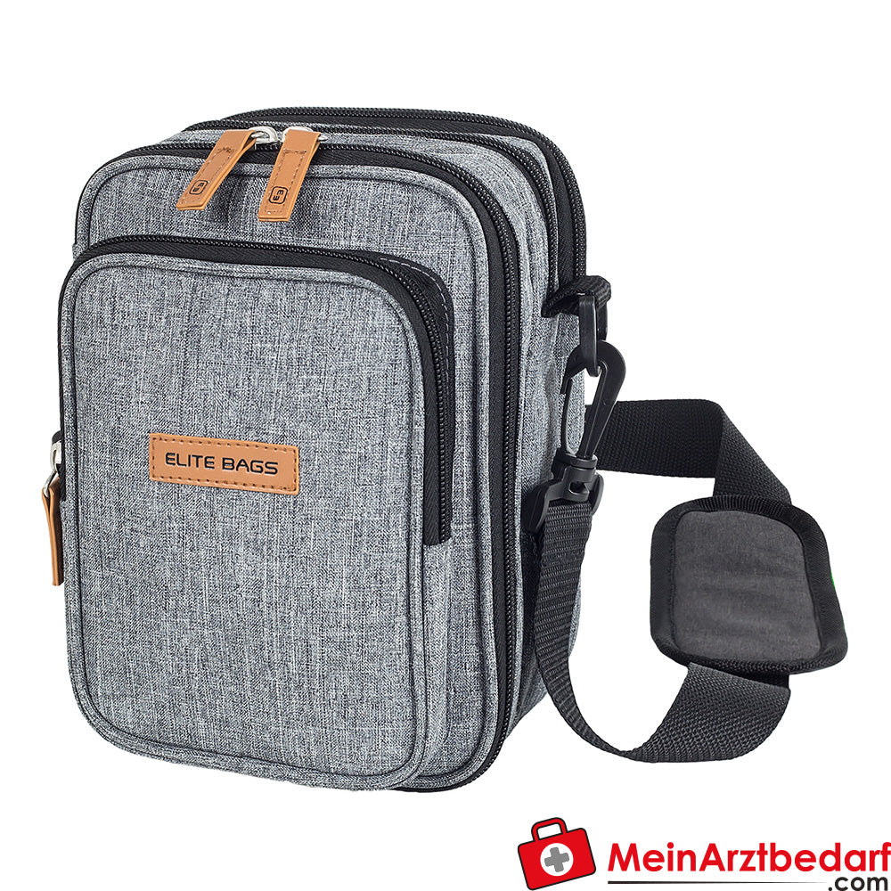 Elite Bags FIT EVO Diabetikertasche, grau bitone.