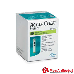 Accu-Chek Instant Teststreifen zur Glukosebestimmung.