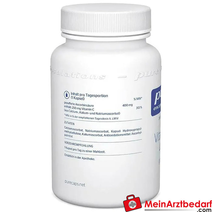 Pure Encapsulations® Vitamin C 400 Tamponlu