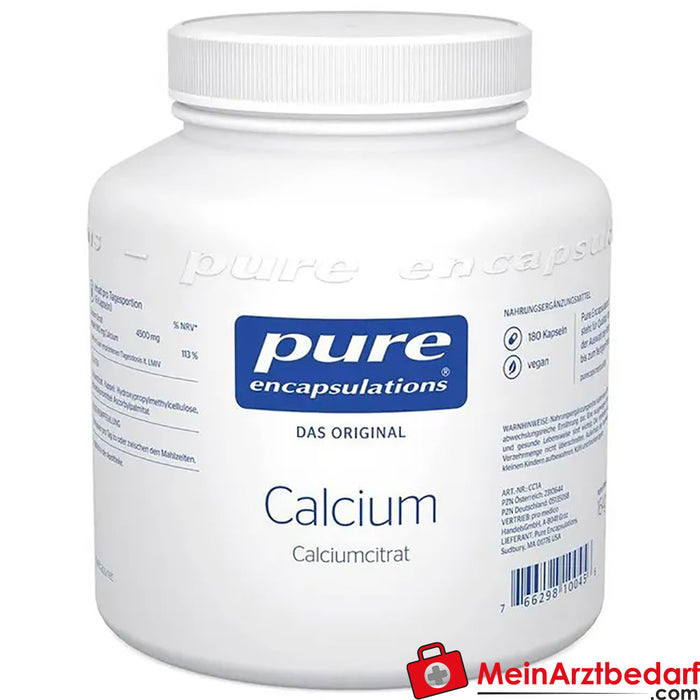 Pure Encapsulations® Calcium (citrato de cálcio)