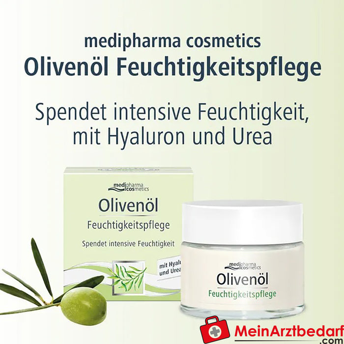 medipharma cosmetics soin hydratant à l'huile d'olive, 50ml