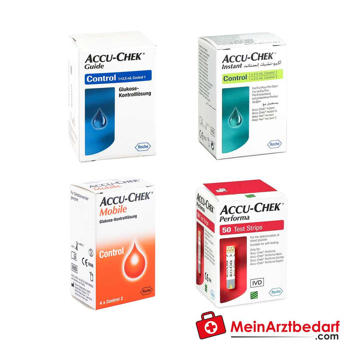 Solução de controlo Accu-Chek para sistemas correspondentes de monitorização da glicemia