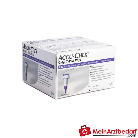 Accu-Chek Safe-T-Pro Plus Einmal-Stechhilfe, 200 Stück.