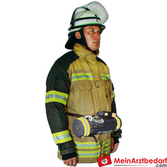 TEE-UU KOMBI XL Leinenbeutel, Druck "FEUERWEHR" - blau.