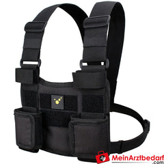TEE-UU CHEST TWIN Funkgeräte-Harnisch - schwarz.