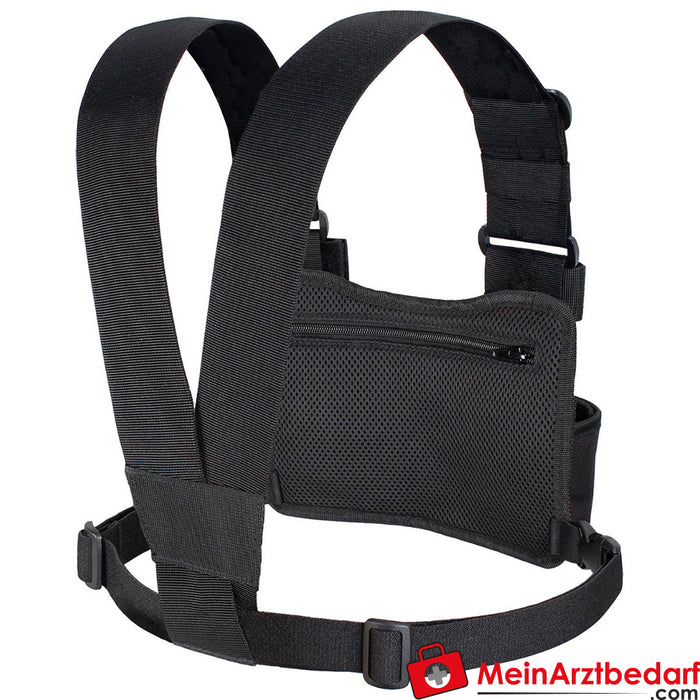TEE-UU CHEST TWIN radio harness - black