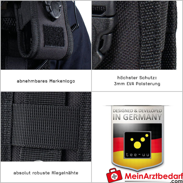 TEE-UU COM TAC Funkgeräte-Holster | MOLLE - schwarz