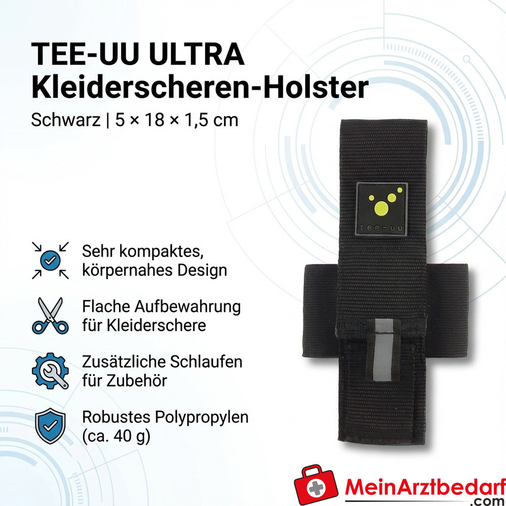 TEE-UU ULTRA Kleiderscheren-Holster schwarz 5×18×1,5 Rettungsdienst