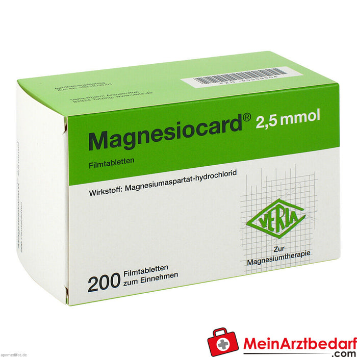 Magnesiocard 2,5mmol, 200 pcs.